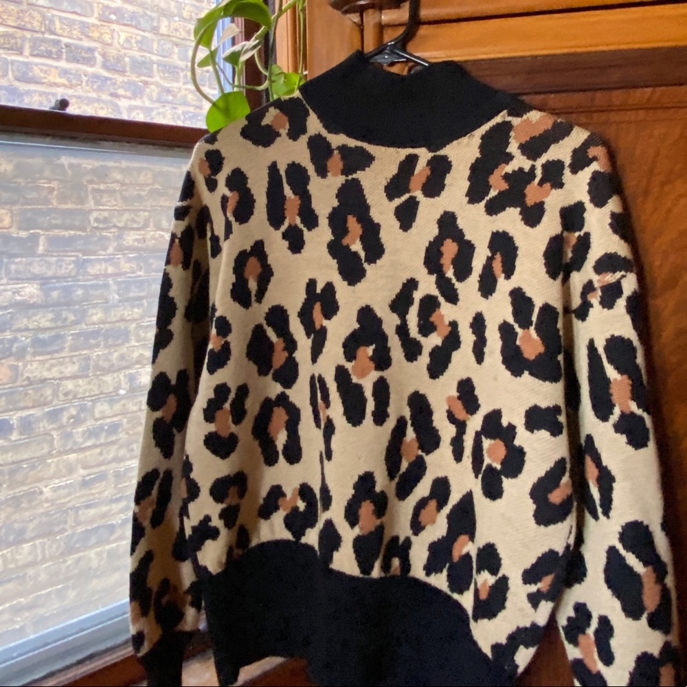 Vintage 90s Cheetah Sweater